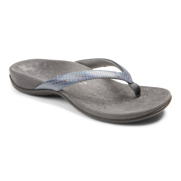 Vionic Sandals Ireland - Dillon Toe Post Sandal Snake - Womens Shoes On Sale | REXAF-6413